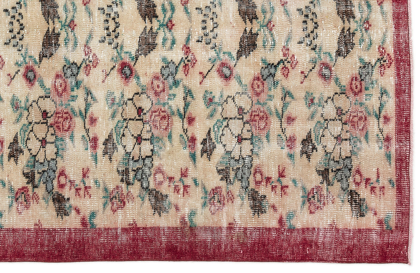 Vireus - Vintage Floral Rug - 5'3 X 8'2
