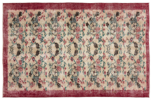 Load image 1 in gallery view. Vireus - Vintage Floral Rug - 5'3 X 8'2