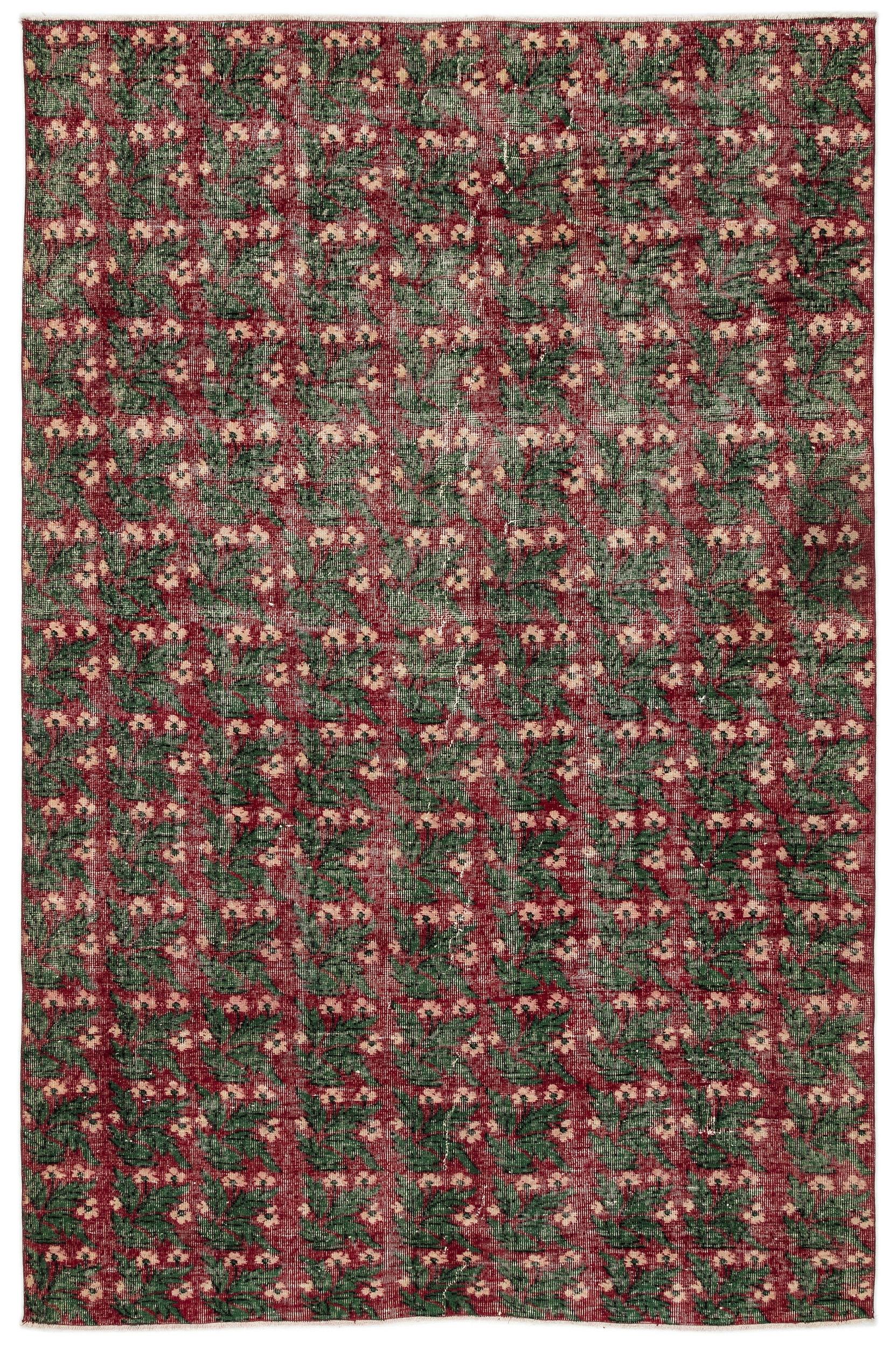 Delaex - Vintage Floral Rug - 5'11 X 9'2