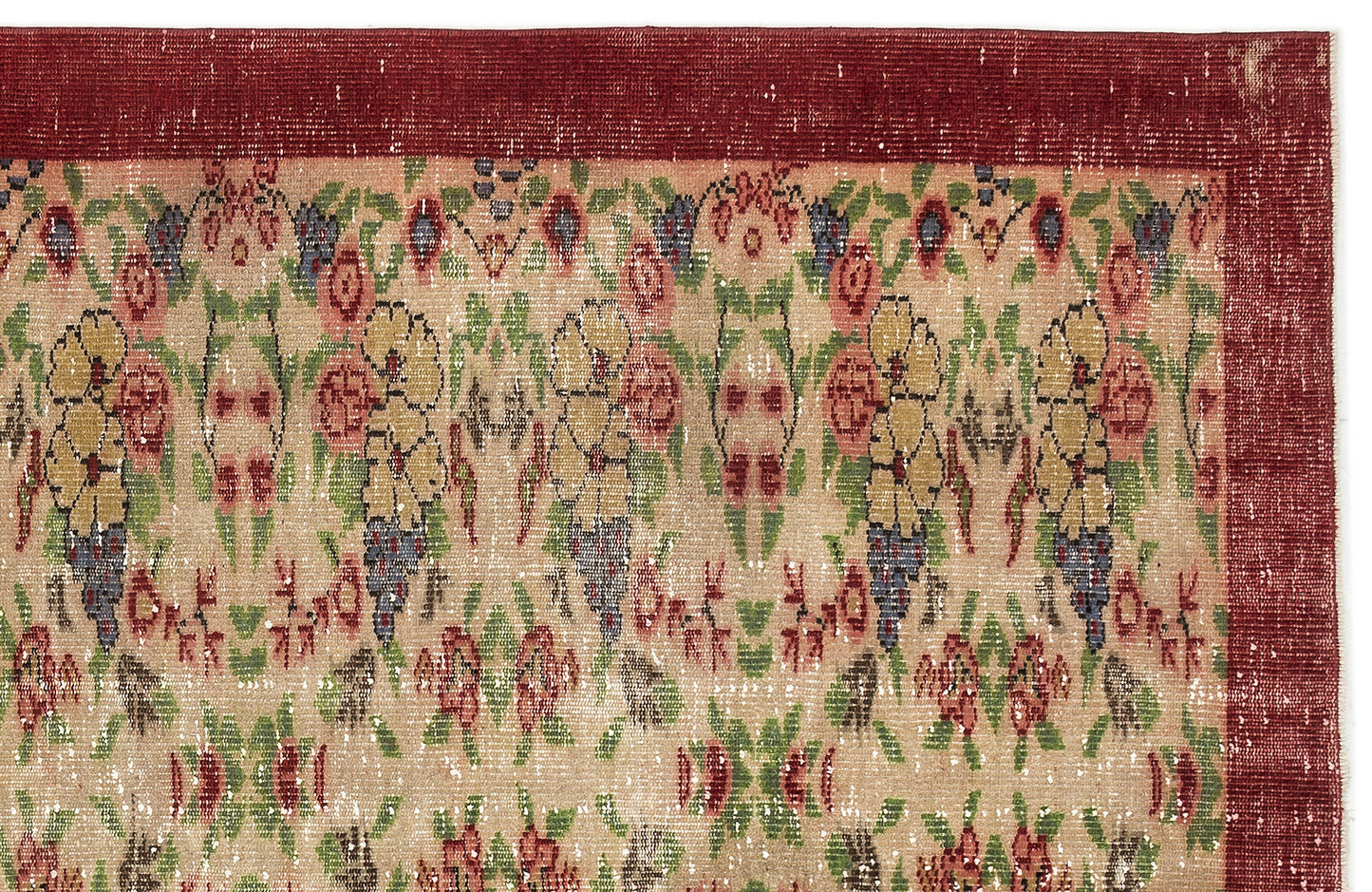 Fladeus - Vintage Floral Rug - 5'7 X 9'1