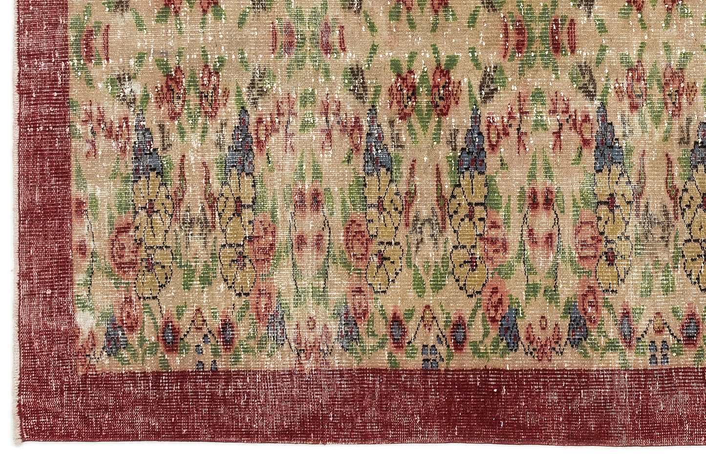 Fladeus - Vintage Floral Rug - 5'7 X 9'1