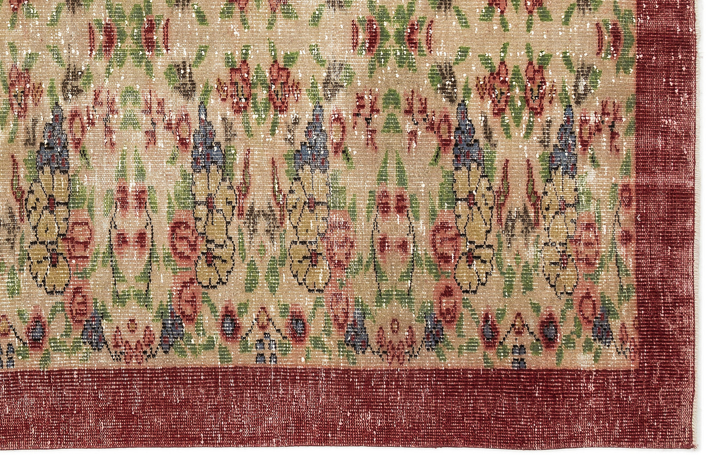 Fladeus - Vintage Floral Rug - 5'7 X 9'1