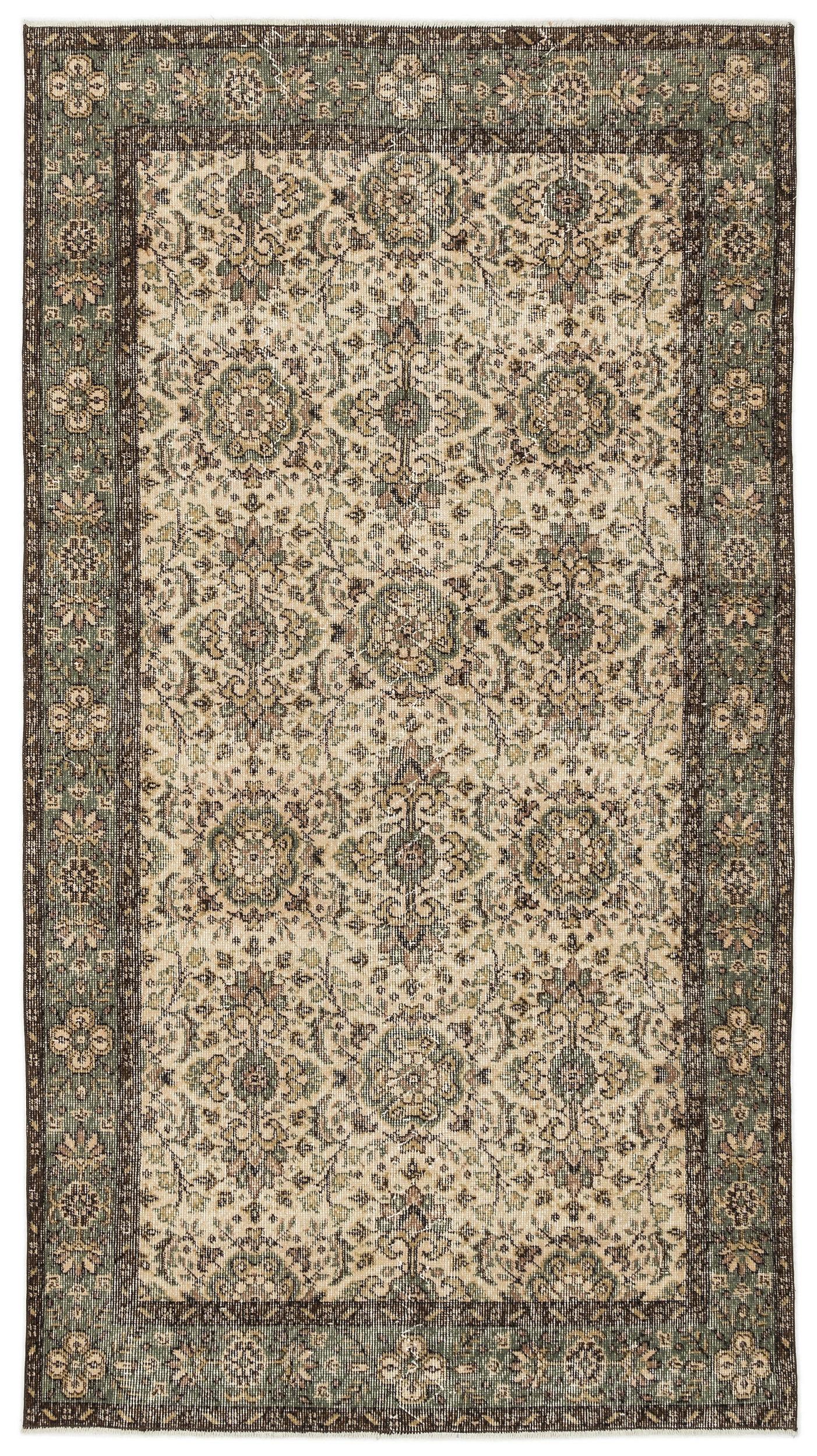 Blanoas - Vintage Floral Rug - 4'4 X 7'11