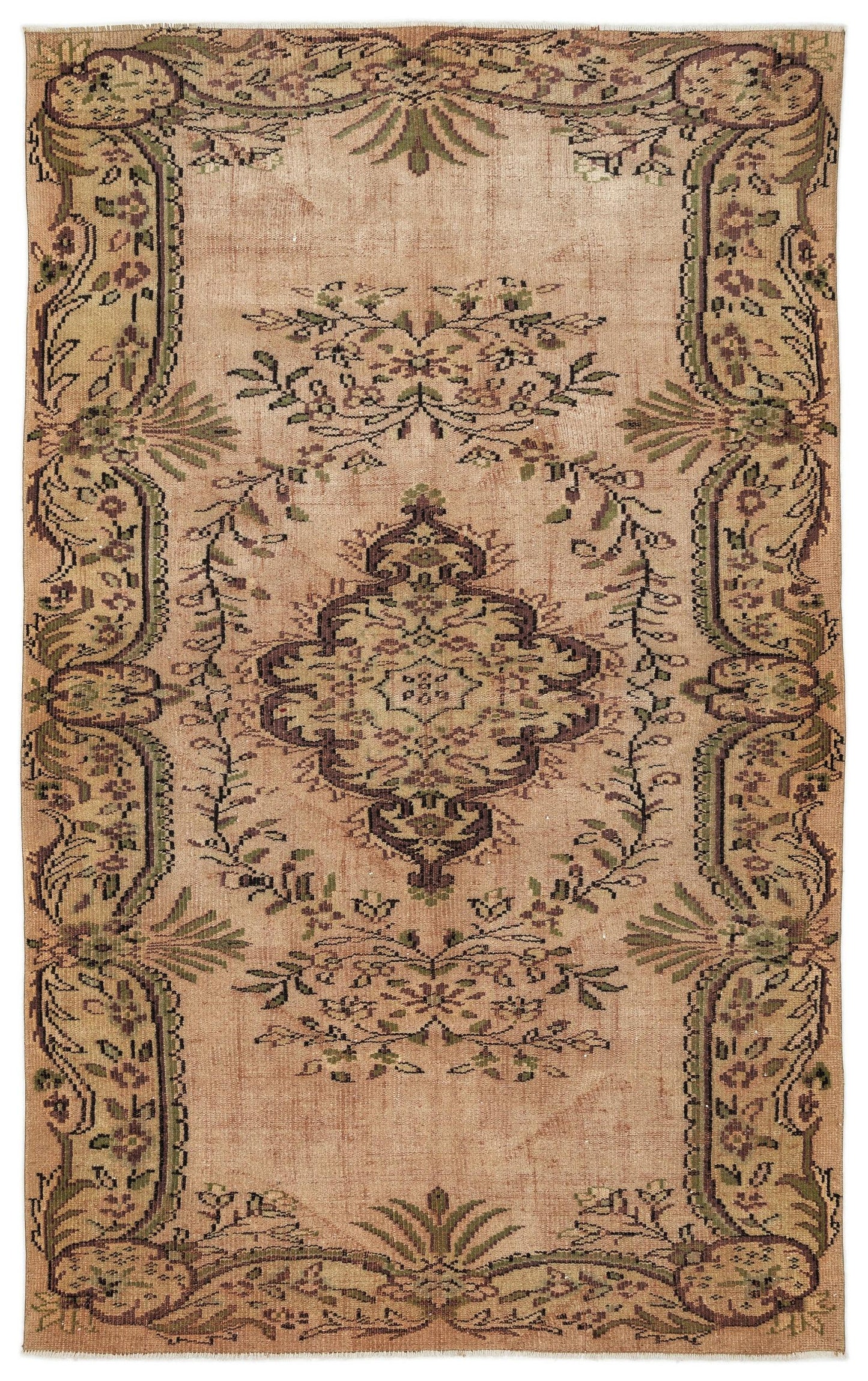 Figoel - Vintage Medallion Rug - 5'4 X 8'9