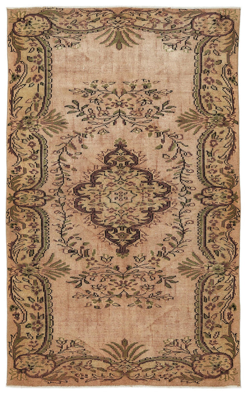 Load image 1 in gallery view. Figoel - Vintage Medallion Rug - 5'4 X 8'9