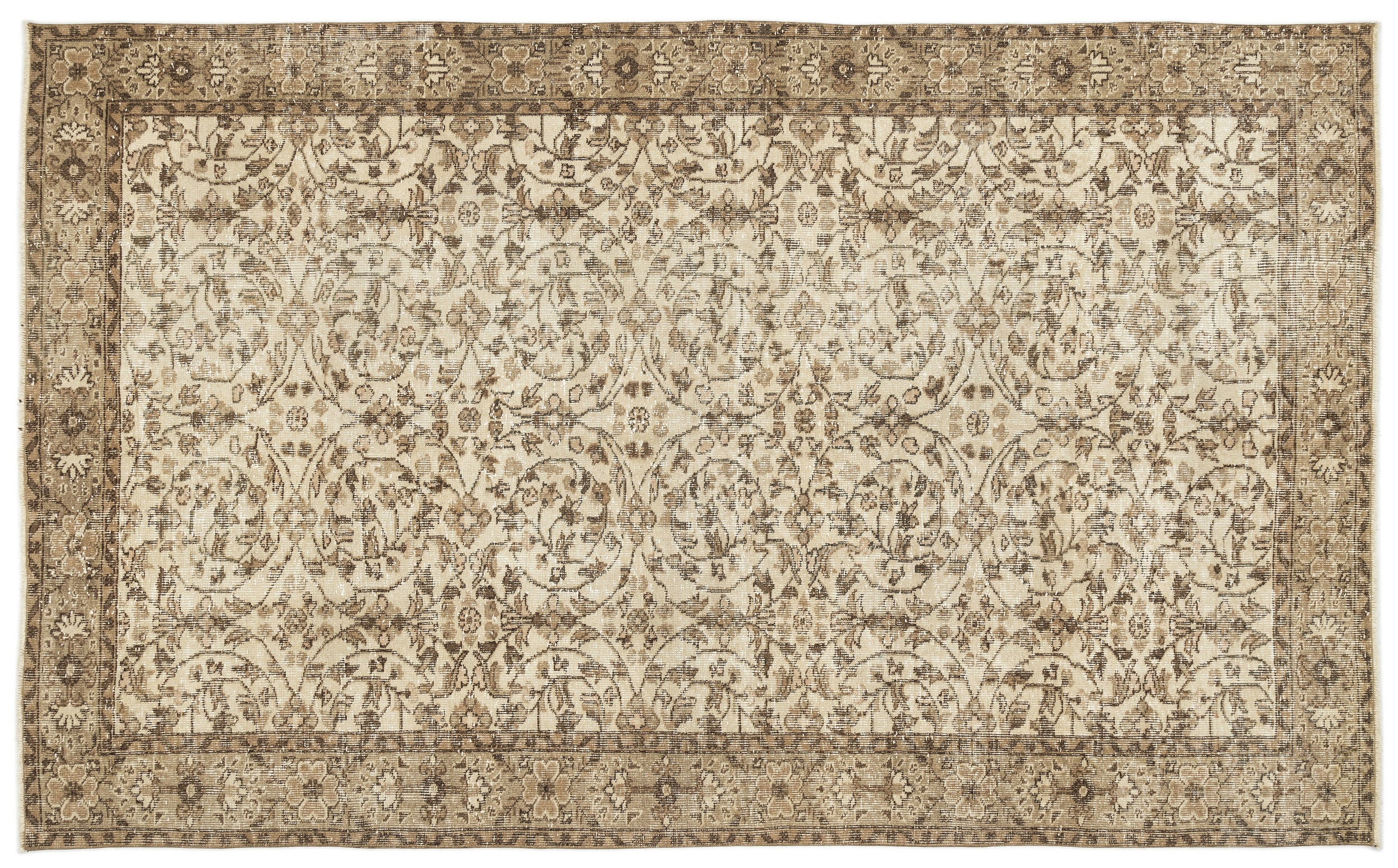 Prail - Vintage Floral Rug - 5'7 X 9'1