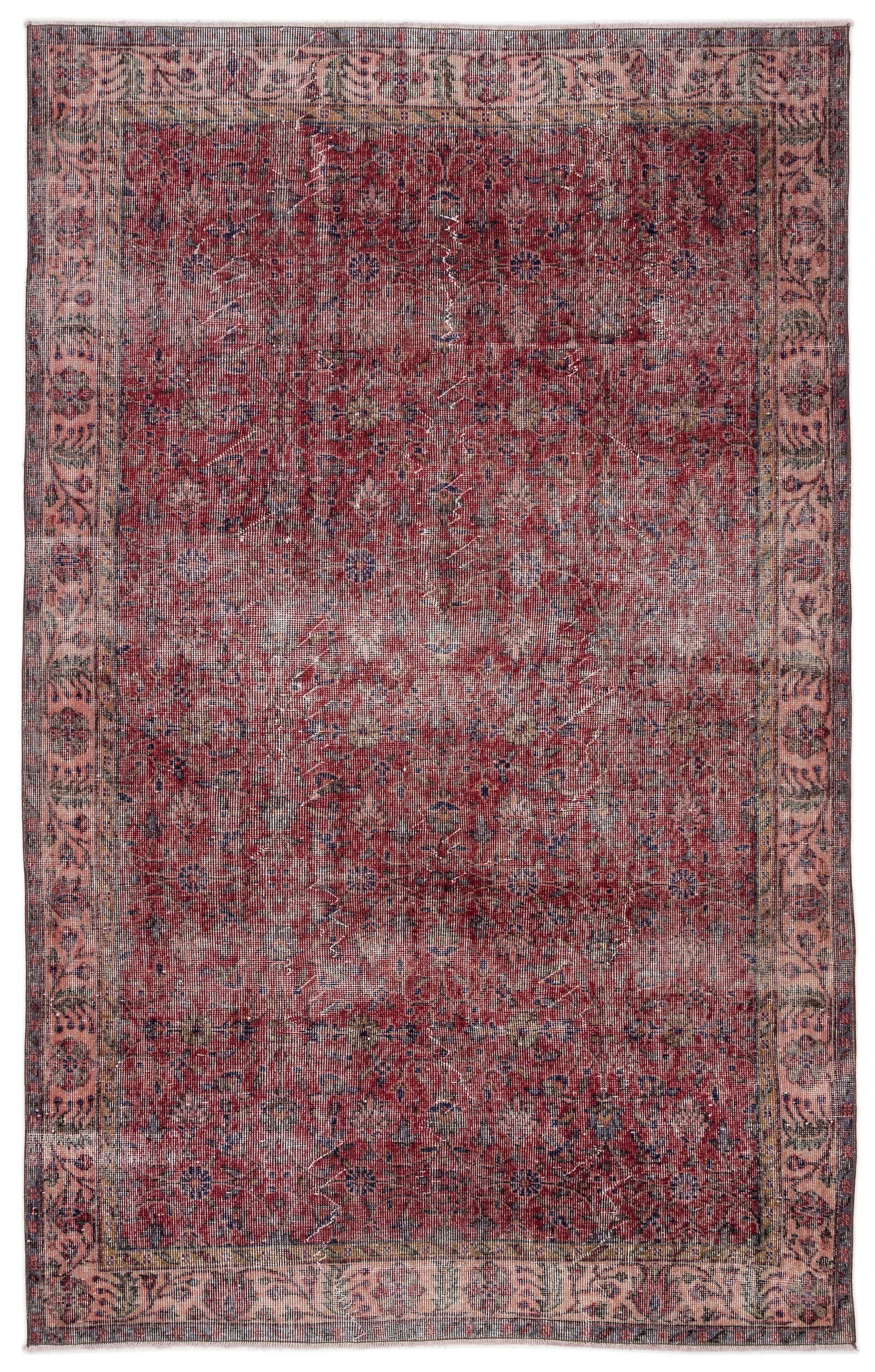 Troor - Vintage Floral Rug - 5'6 X 8'10