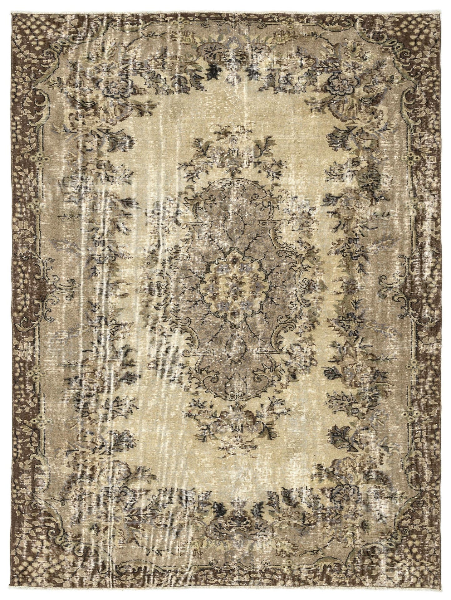 Hukeda - Vintage Medallion Rug - 6'5 X 8'5