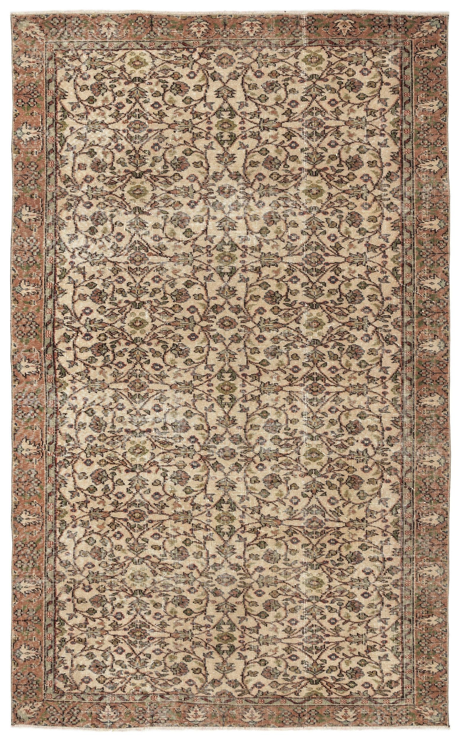 Fliosuor - Vintage Floral Rug - 5'7 X 9'0