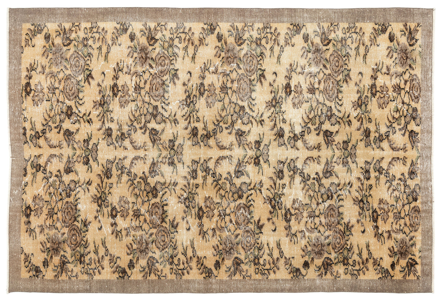 Renula - Vintage Floral Rug - 5'9 X 8'6