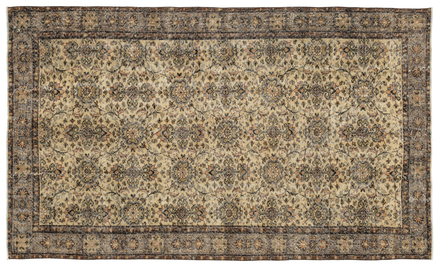 Hahera - Vintage Floral Rug - 5'7 X 9'5