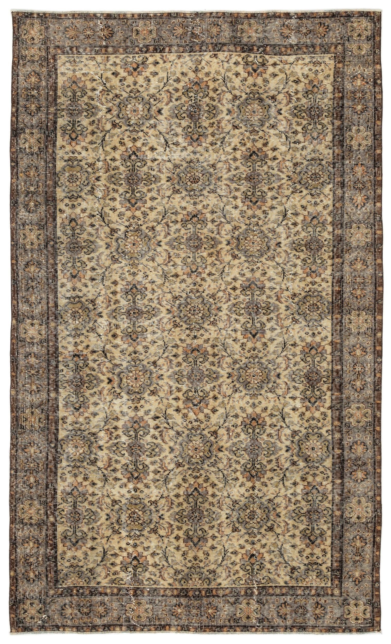 Hahera - Vintage Floral Rug - 5'7 X 9'5