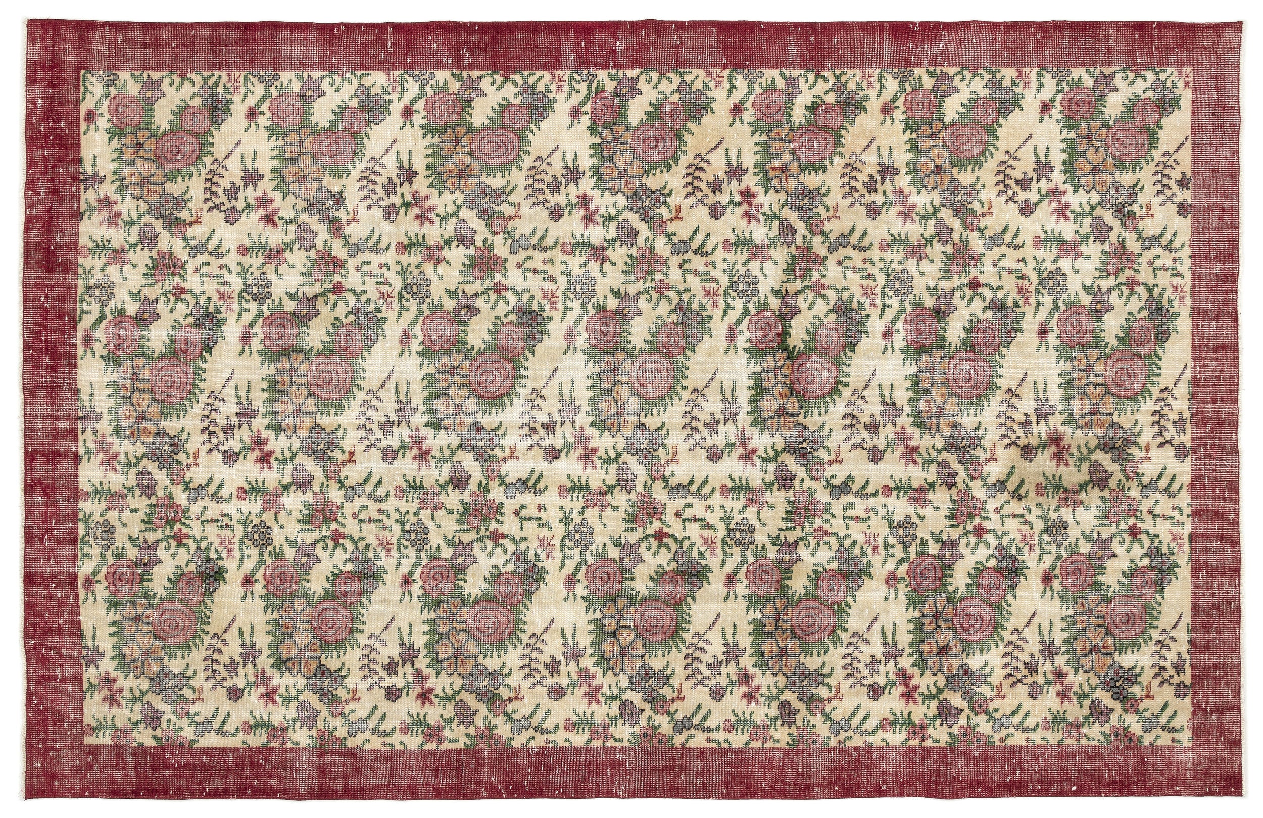Closa - Vintage Floral Rug - 6'2 X 9'8