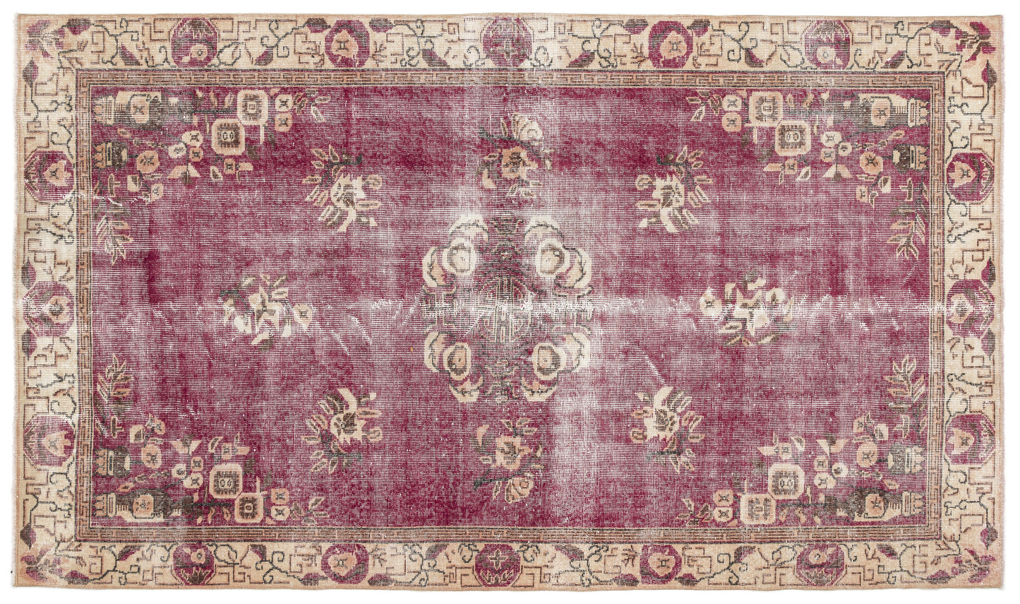 Shaen - Vintage Medallion Rug - 5'3 X 9'1