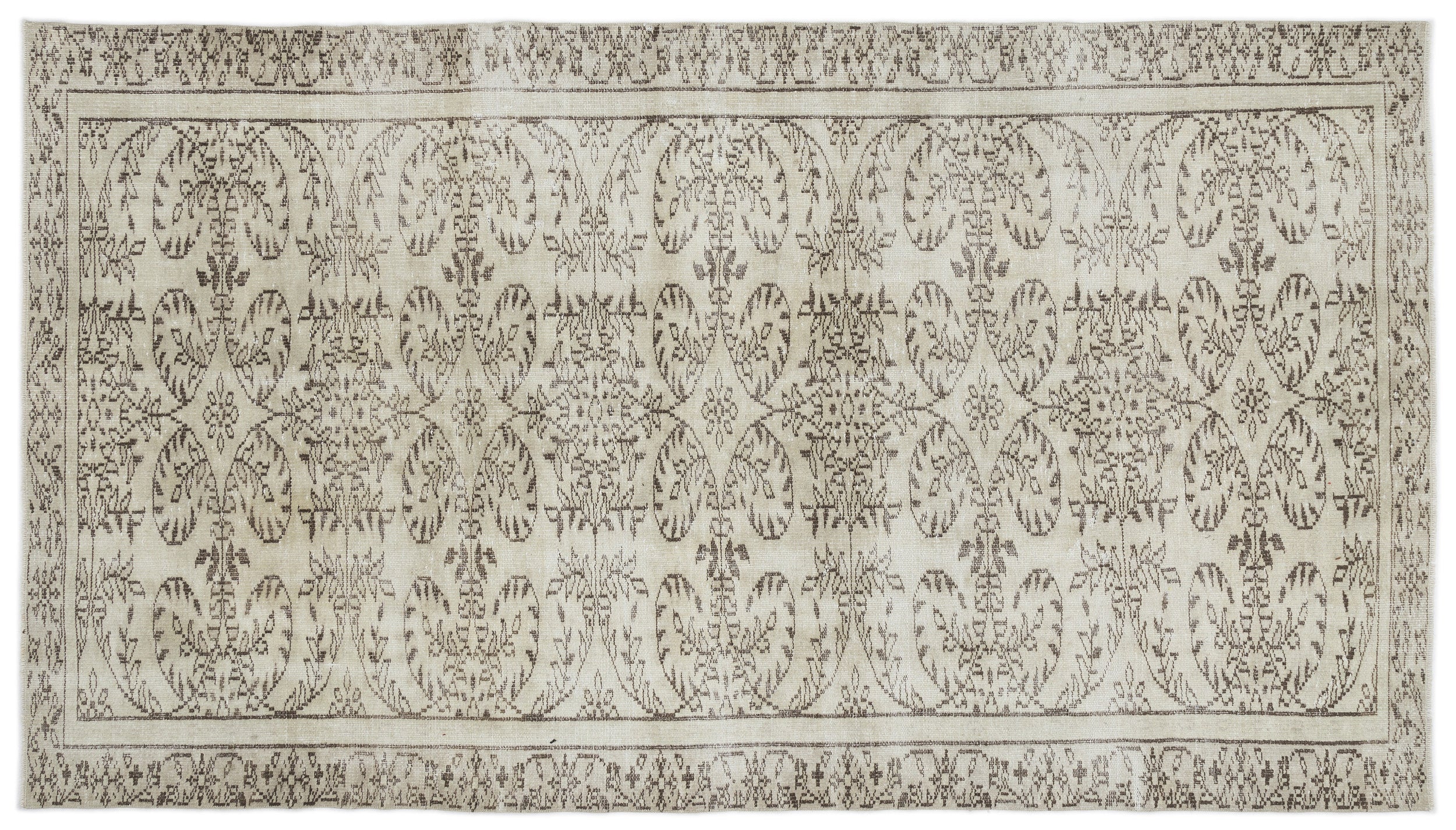 Greunoa - Vintage Floral Rug - 5'4 X 9'6