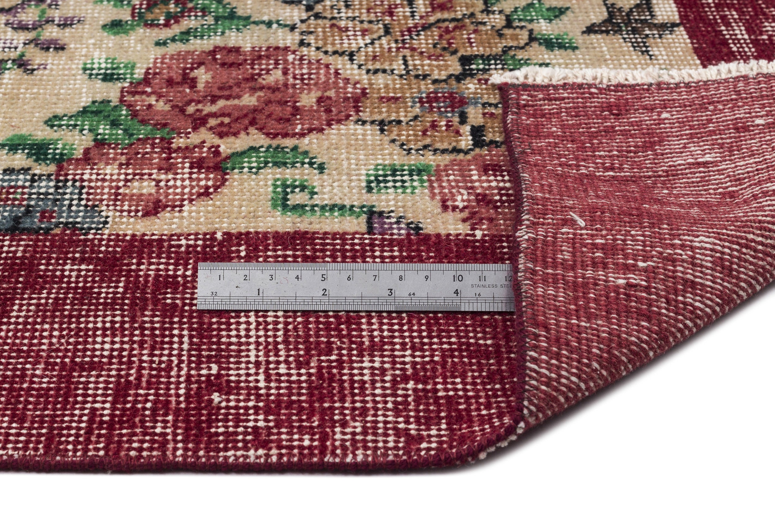 Vilaos - Vintage Floral Rug - 6'9 X 9'6