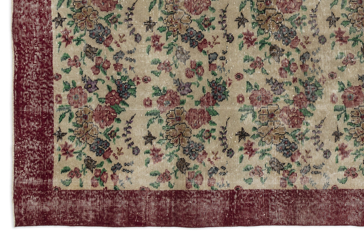 Vilaos - Vintage Floral Rug - 6'9 X 9'6