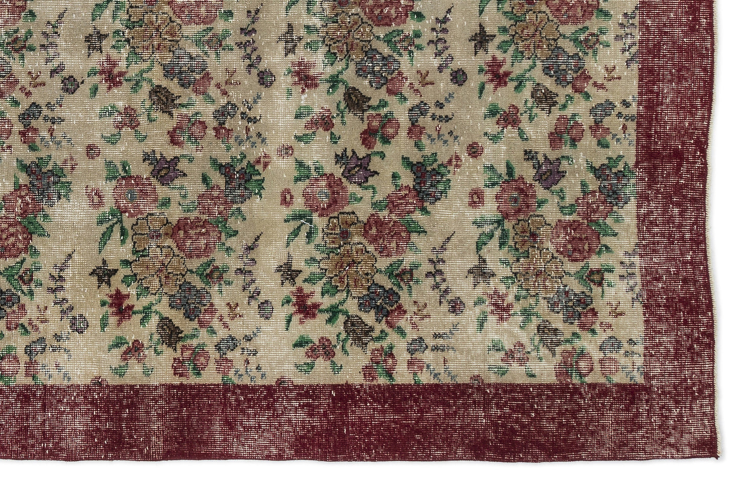 Vilaos - Vintage Floral Rug - 6'9 X 9'6