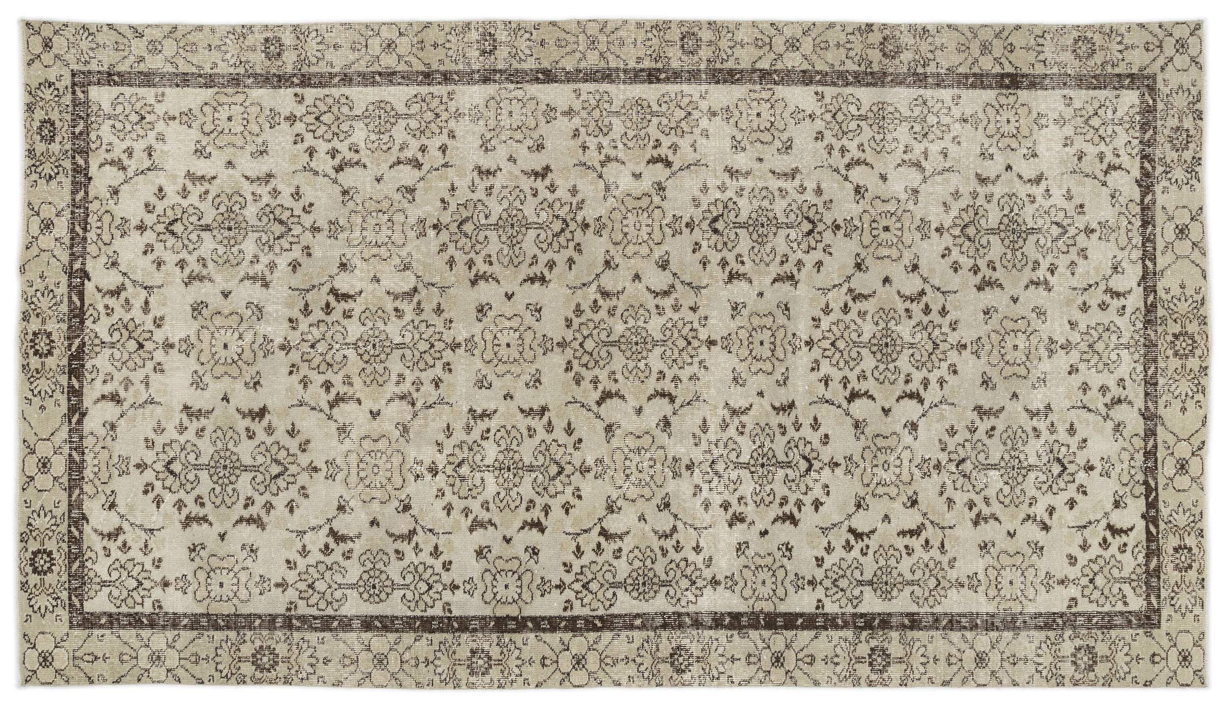 Dufera - Vintage Floral Rug - 5'2 X 9'2
