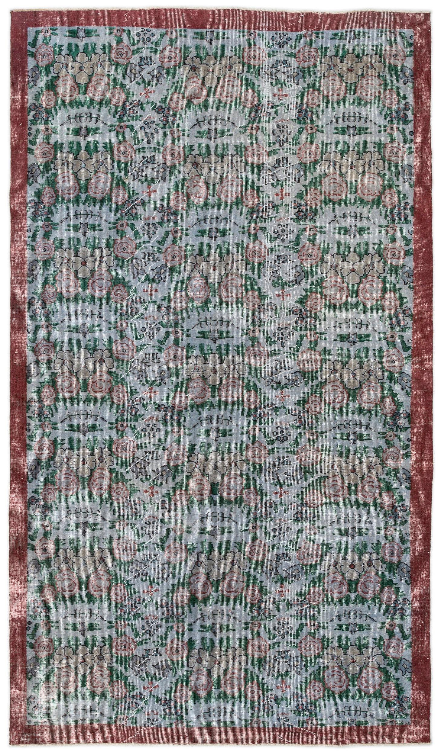 Cumea - Vintage Floral Rug - 5'3 X 9'2