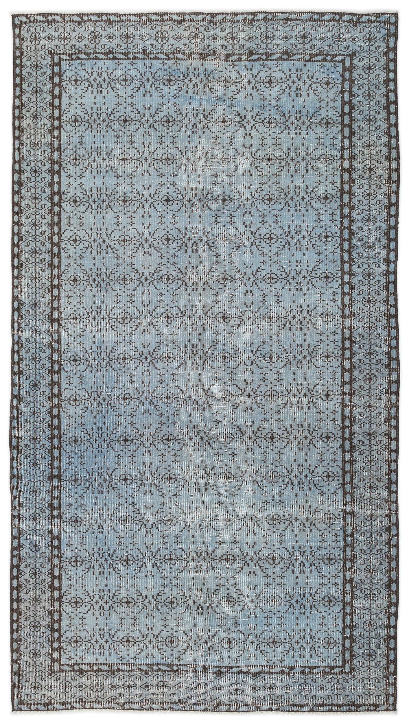 Cruda - Vintage Floral Rug - 4'11 X 8'9