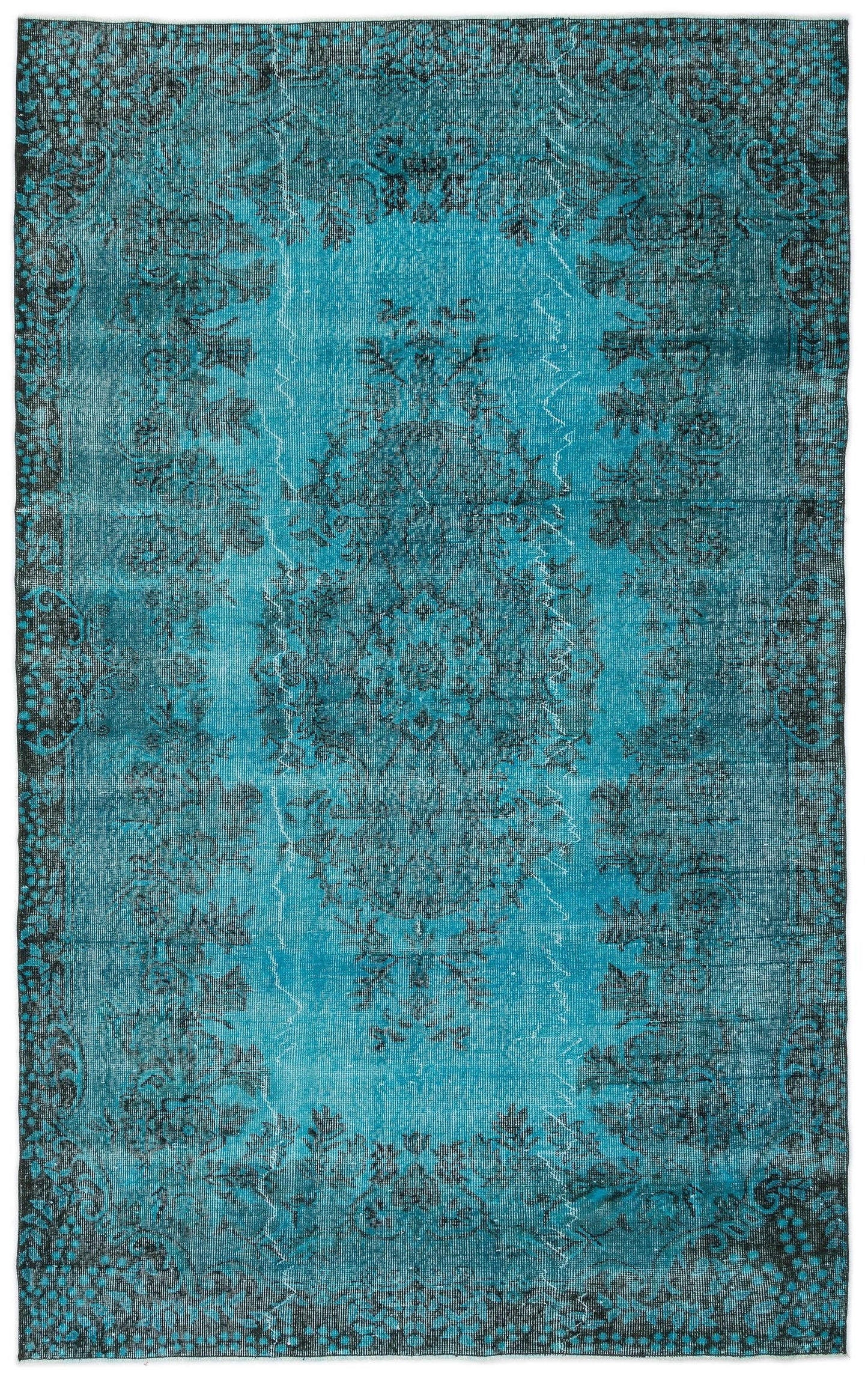 Cumean - Vintage Distressed Rug - 5'9 X 9'3