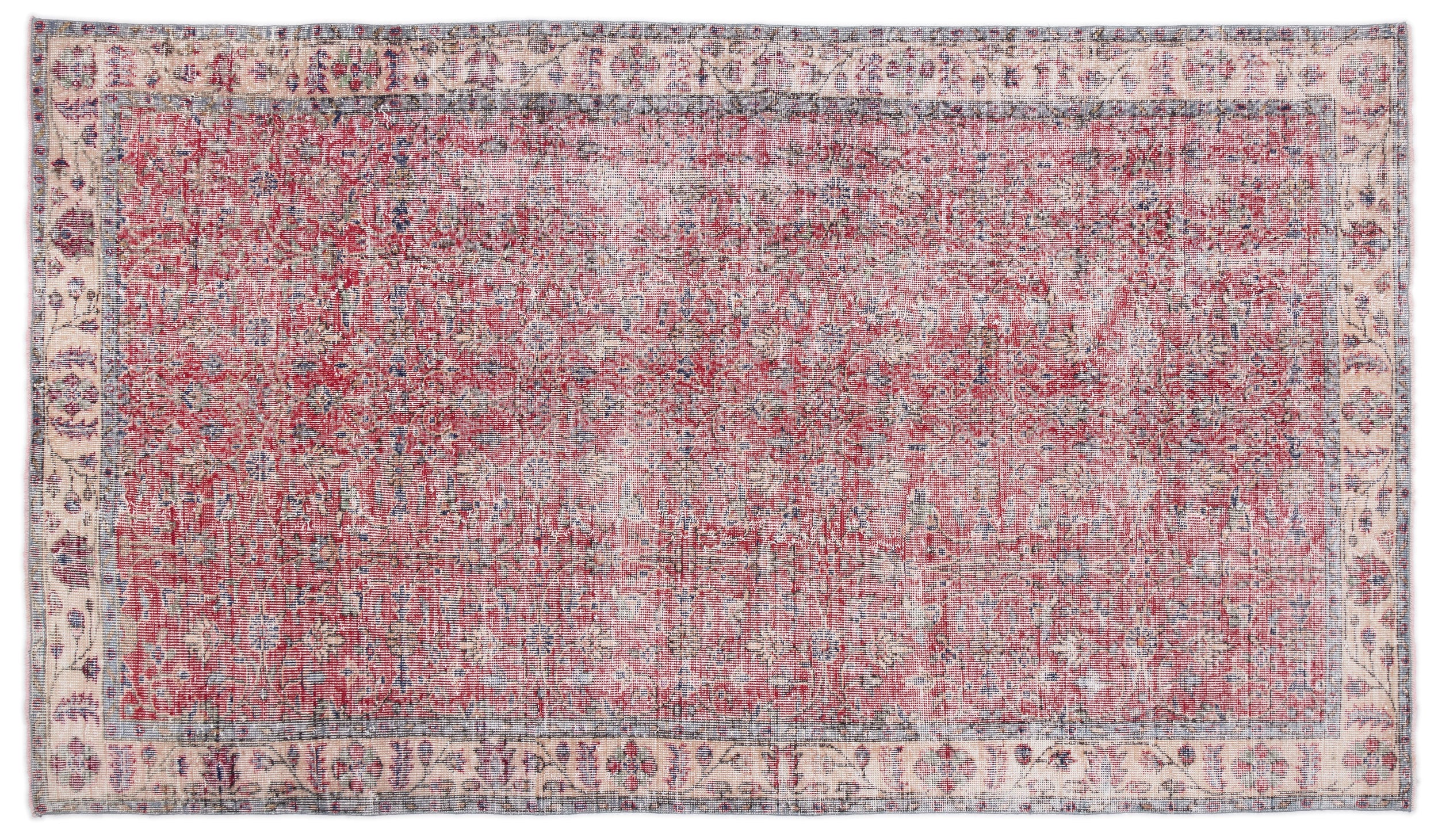 Creudean - Vintage Distressed Rug - 5'3 X 9'1