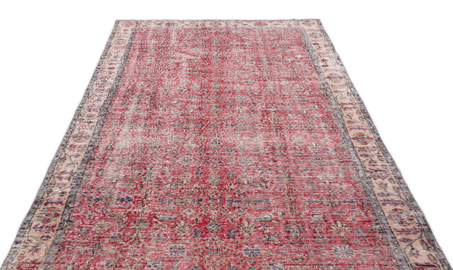 Creudean - Vintage Distressed Rug - 5'3 X 9'1