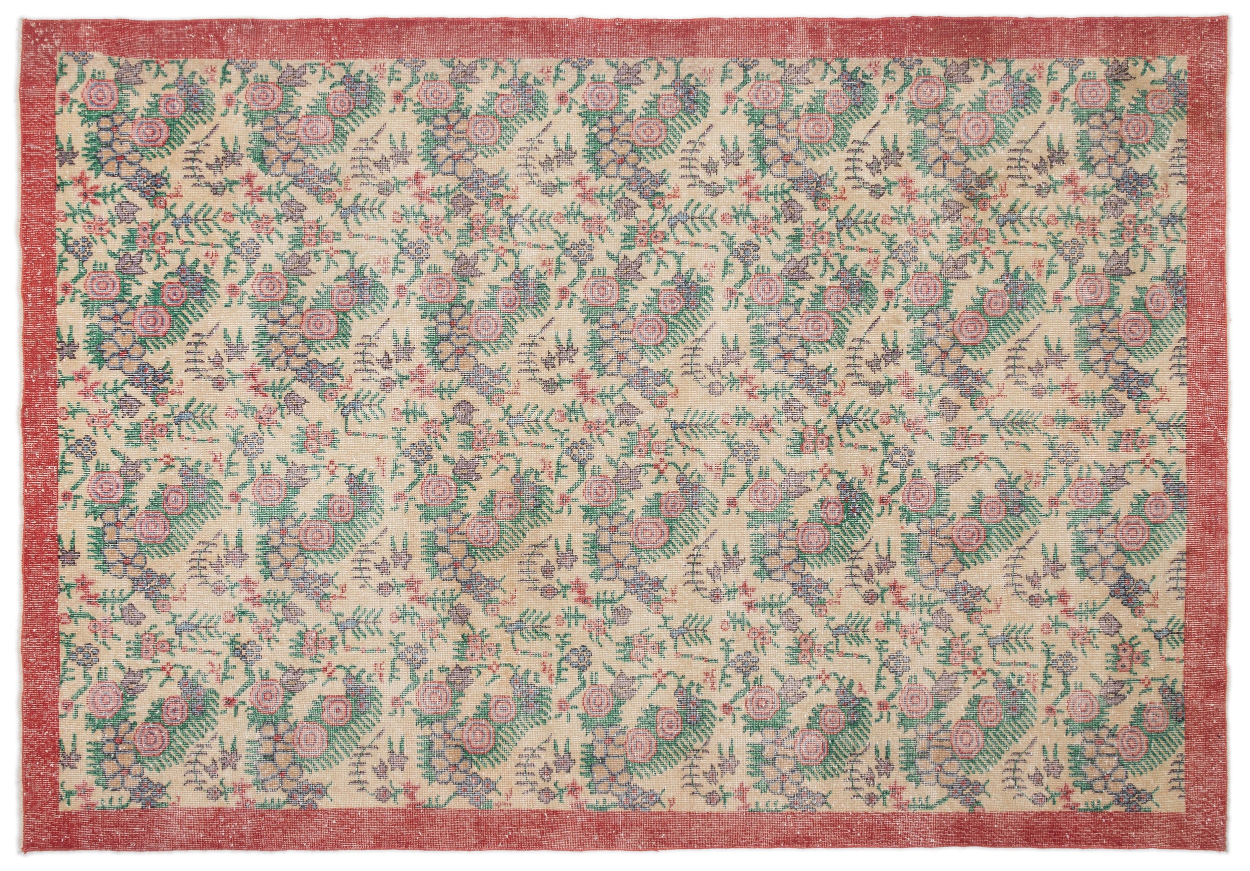 Tifaas - Vintage Floral Rug - 7'1 X 10'2
