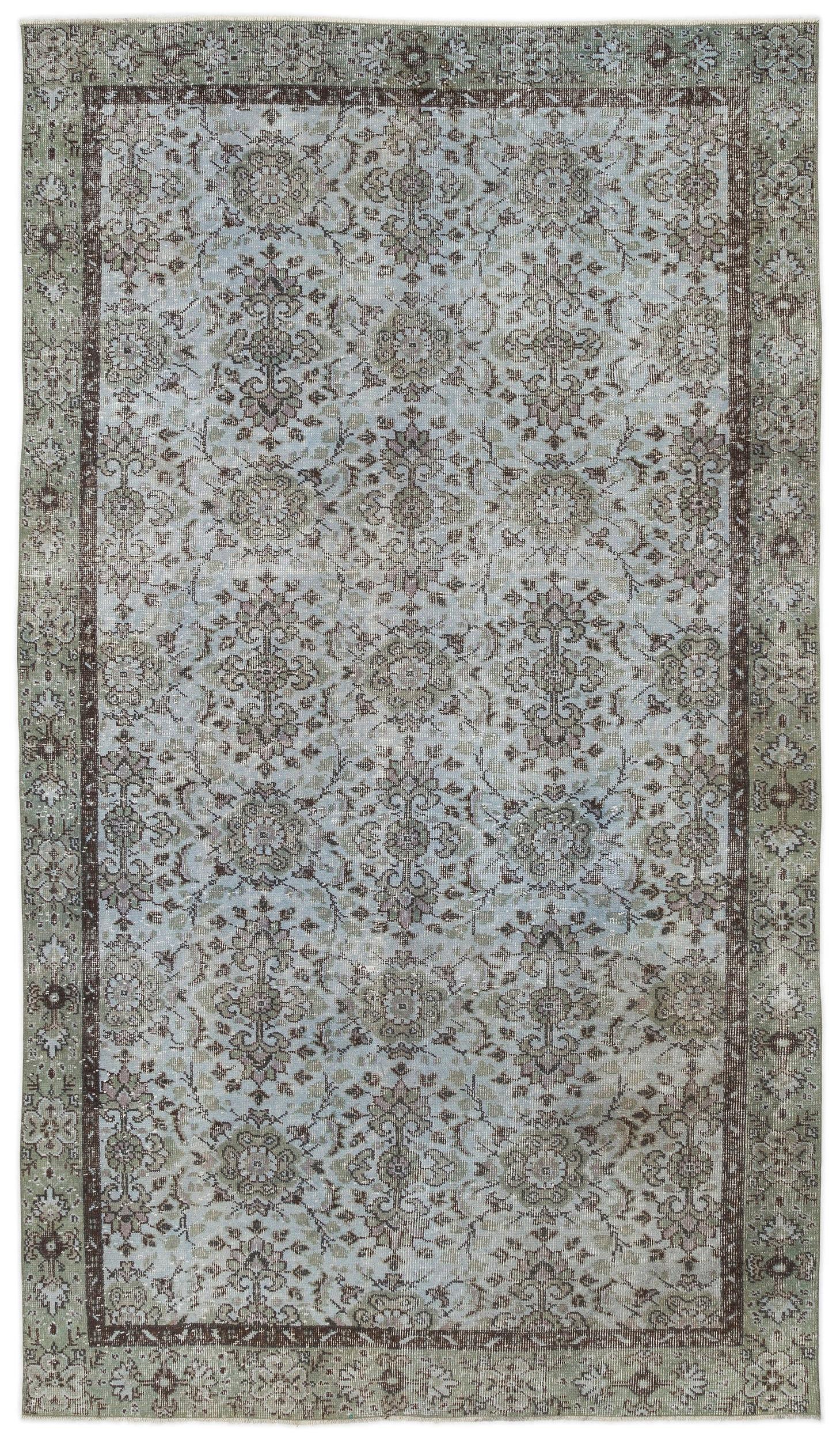 Kauva - Vintage Floral Rug - 5'4 X 9'6