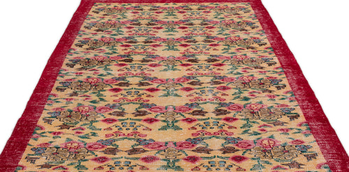 Load image 1 in gallery view. Slemasa - Vintage Floral Rug - 5'5 X 9'0