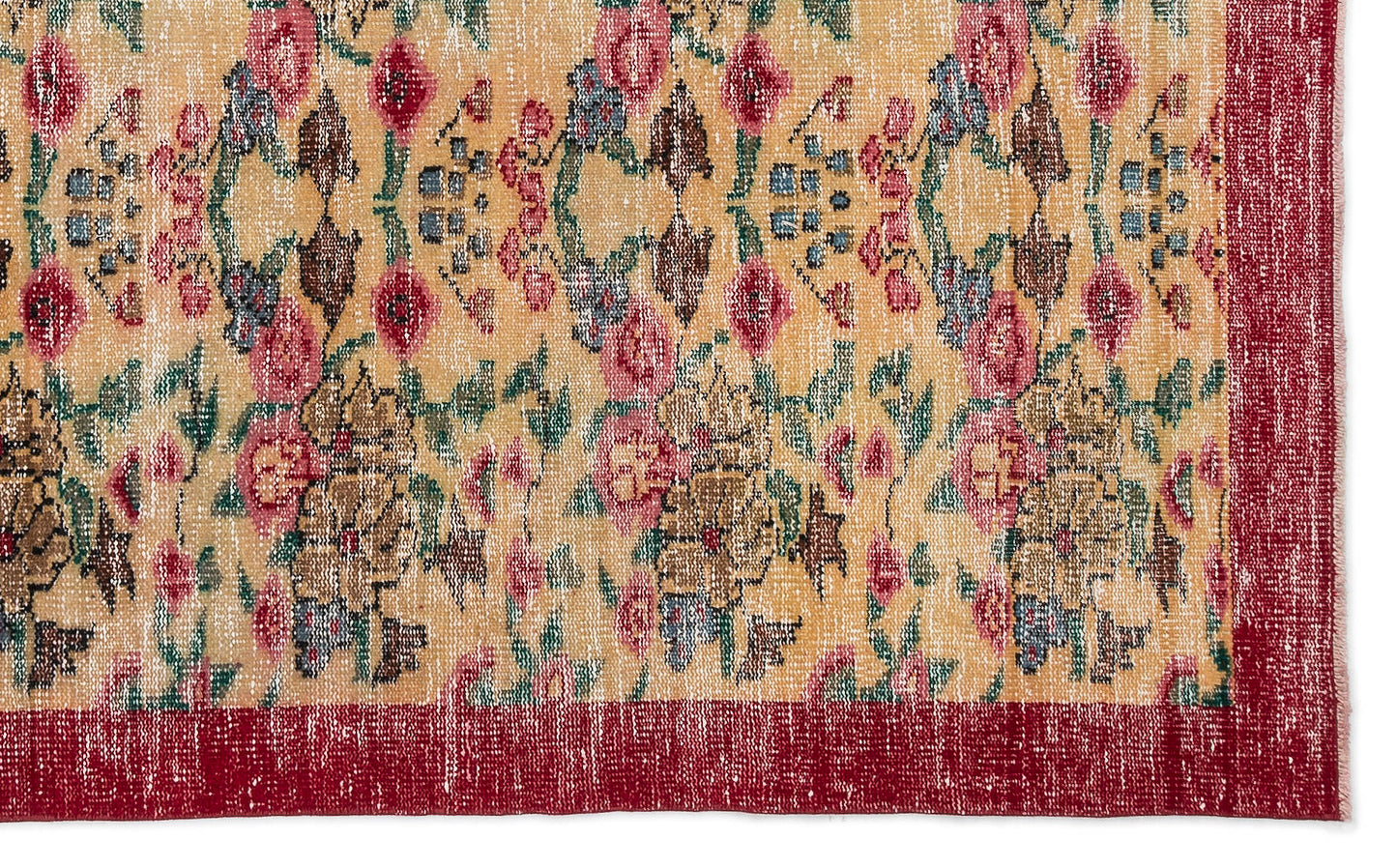Slemasa - Vintage Floral Rug - 5'5 X 9'0
