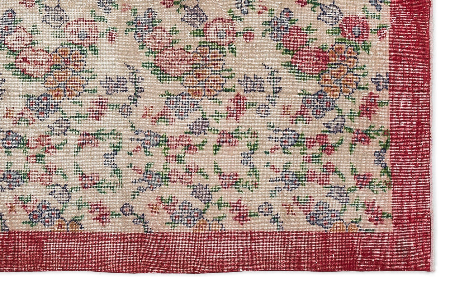 Sleil - Vintage Floral Rug - 5'5 X 8'8