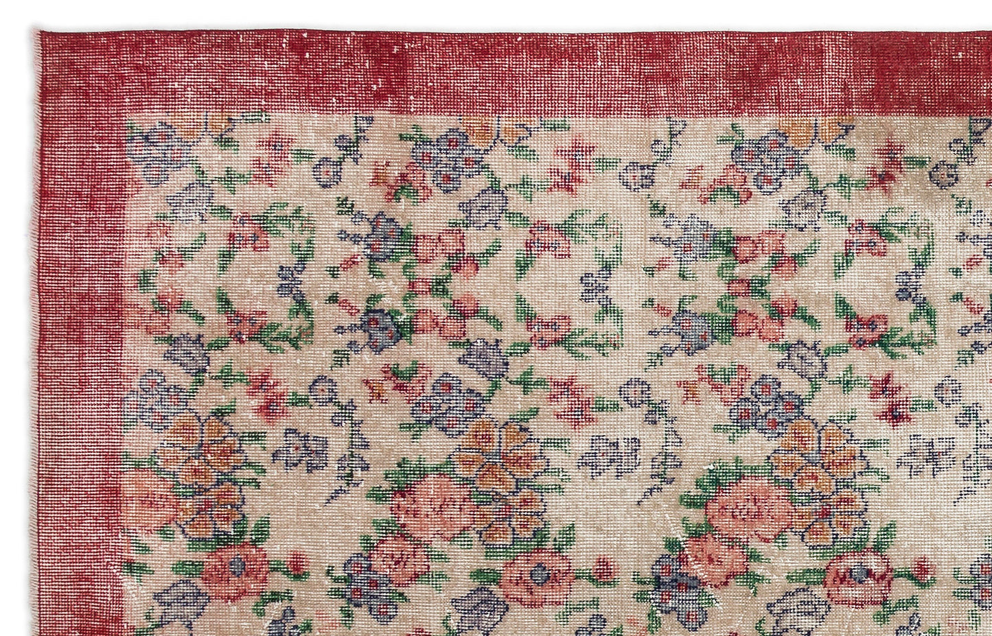 Sleil - Vintage Floral Rug - 5'5 X 8'8