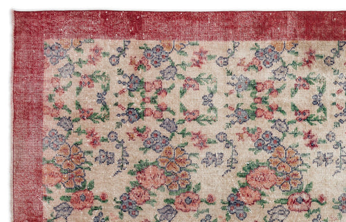 Load image 1 in gallery view. Sleil - Vintage Floral Rug - 5'5 X 8'8