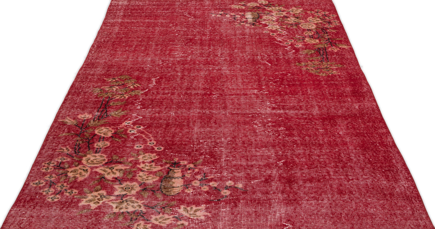 Mimela - Vintage Floral Rug - 5'3 X 8'10