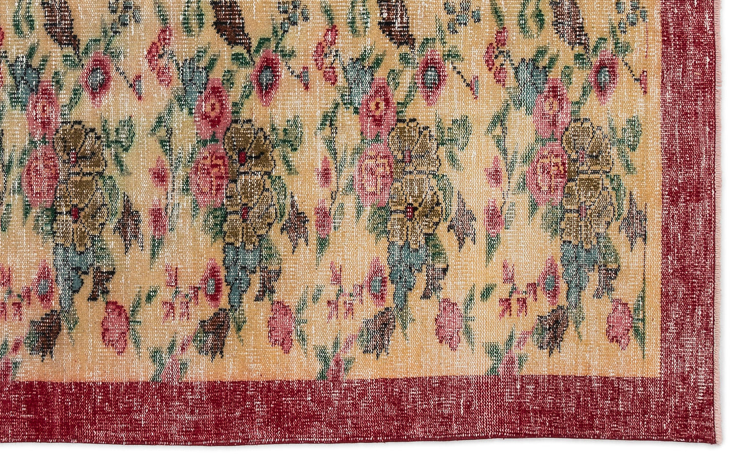 Slosesa - Vintage Floral Rug - 5'6 X 8'10
