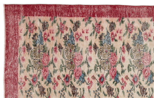 Load image 1 in gallery view. Cadaor - Vintage Floral Rug - 5'7 X 8'11