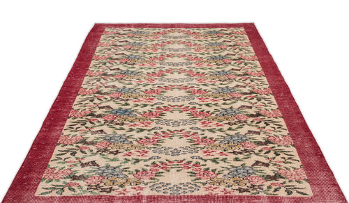 Load image 1 in gallery view. Noloar - Vintage Floral Rug - 5'5 X 8'11