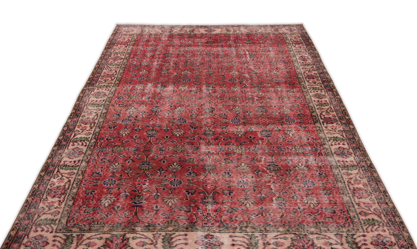 Peasa - Vintage Floral Rug - 5'5 X 9'6