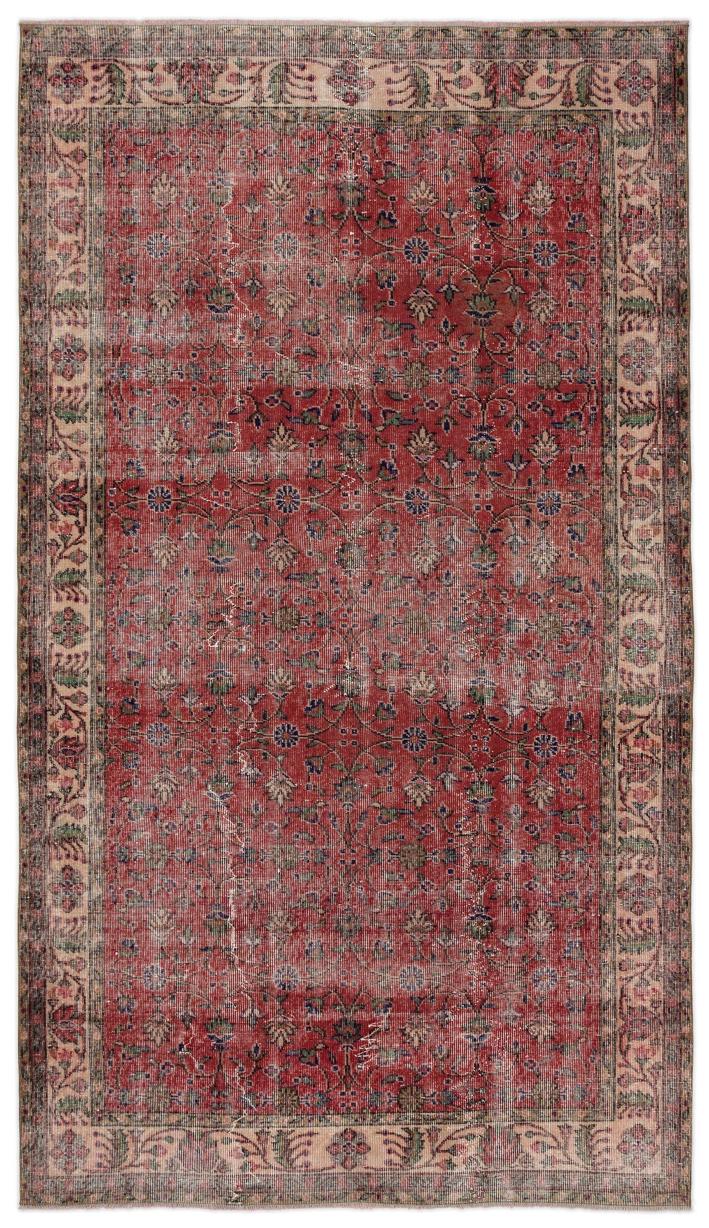Peasa - Vintage Floral Rug - 5'5 X 9'6