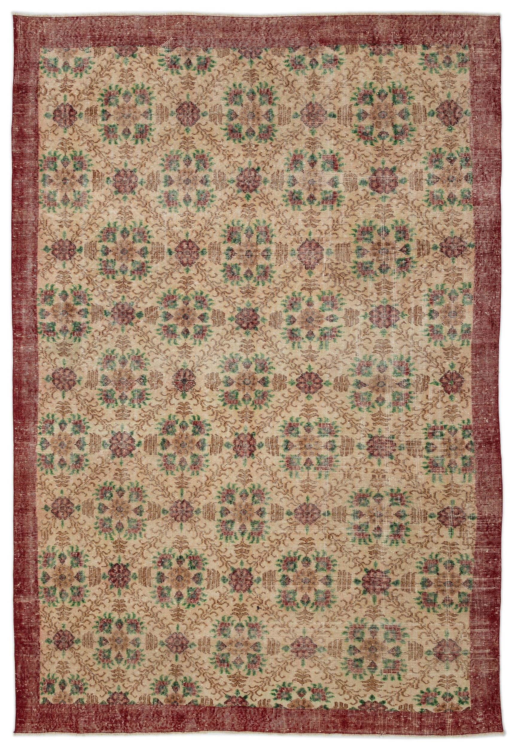 Tehaan - Vintage Floral Rug - 7'1 X 10'4