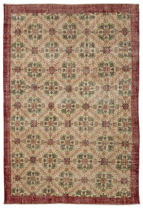 Load image 1 in gallery view. Tehaan - Vintage Floral Rug - 7'1 X 10'4