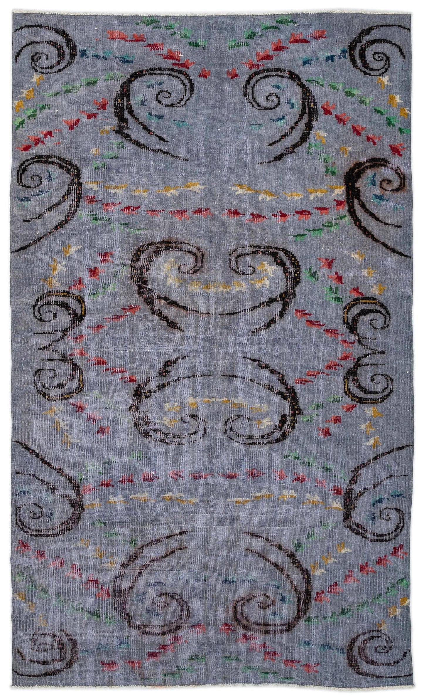Kemean - Vintage Distressed Rug - 5'11 X 10'1