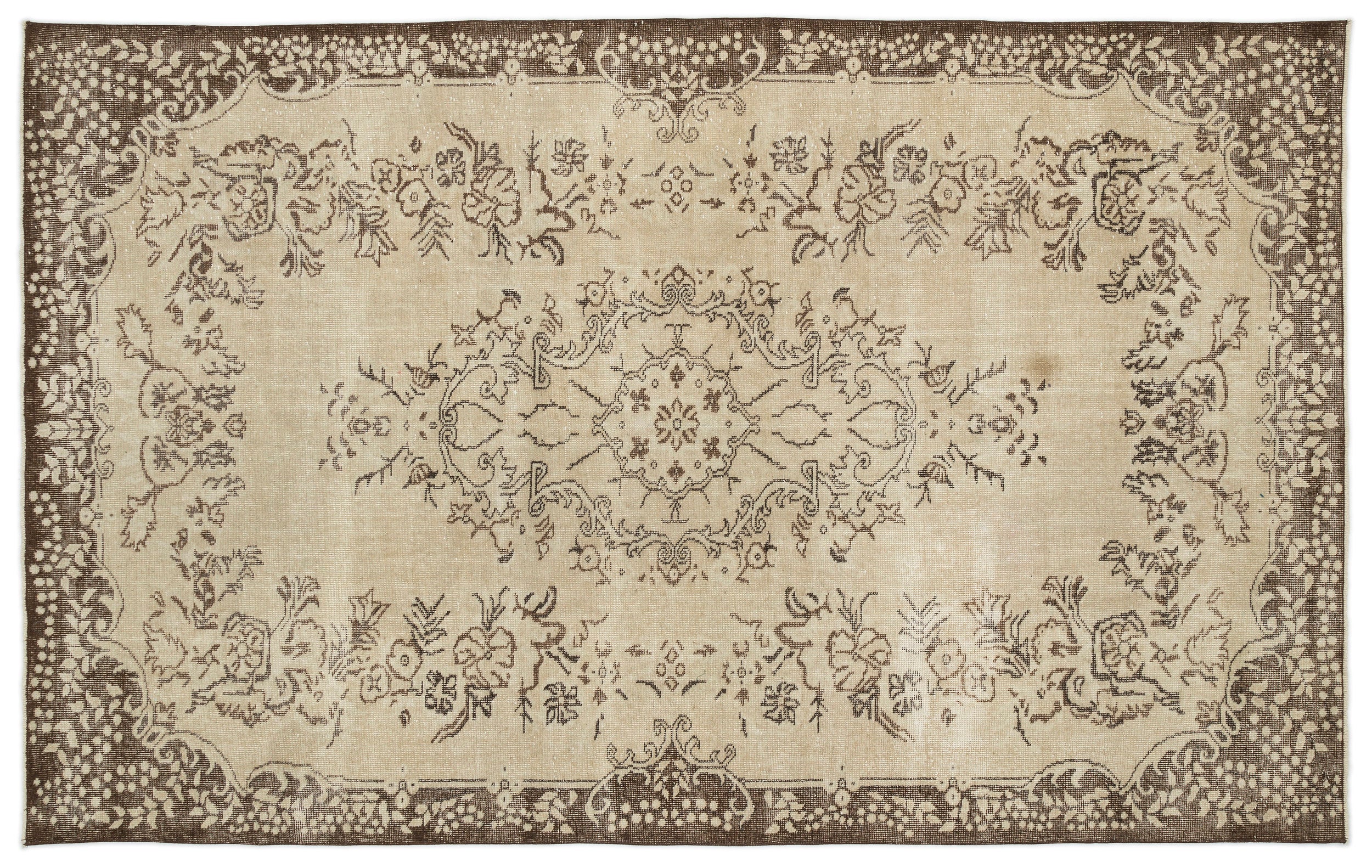 Tiduex - Vintage Medallion Rug - 6'3 X 9'11