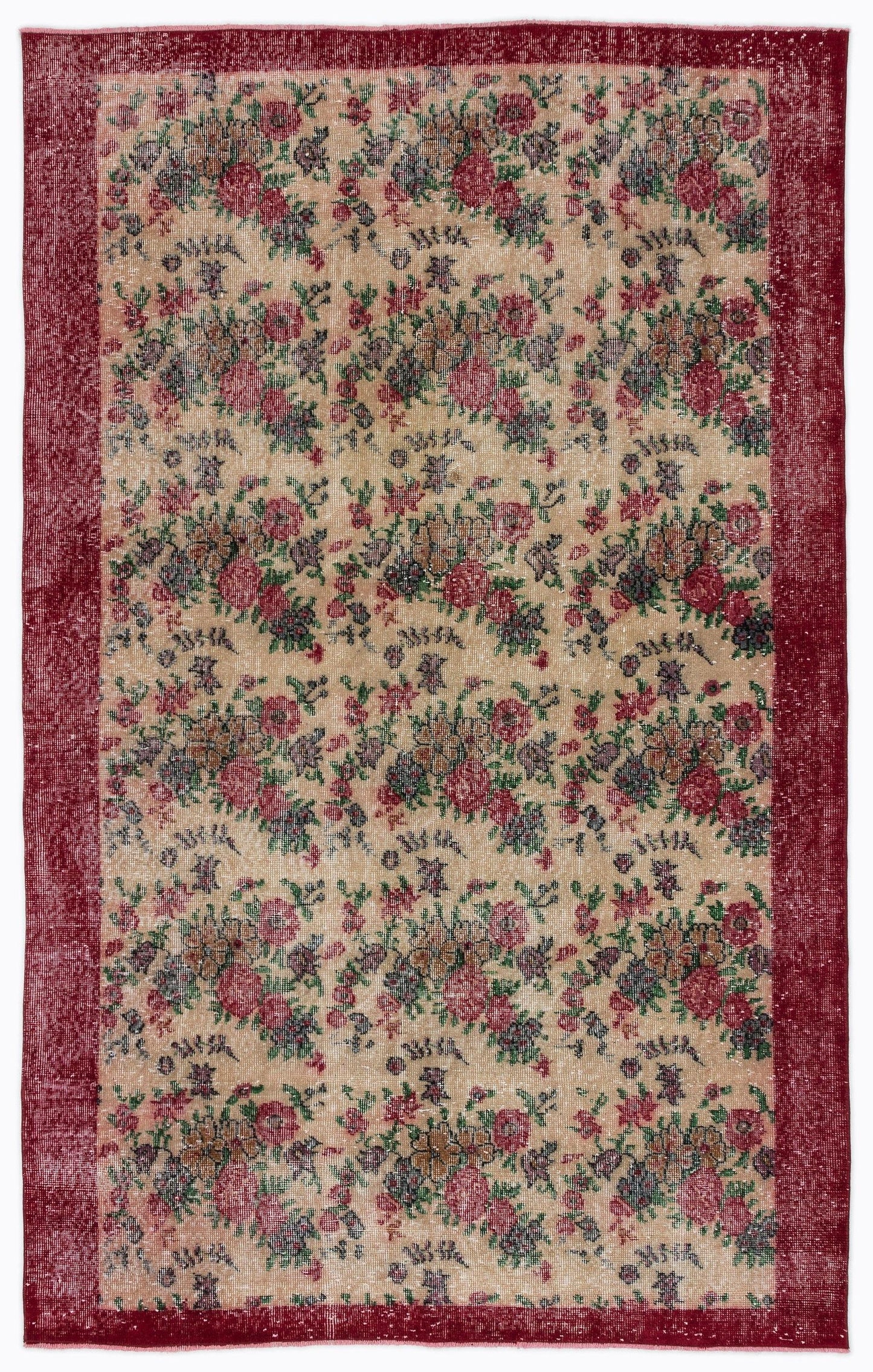 Cluon - Vintage Floral Rug - 5'3 X 8'5