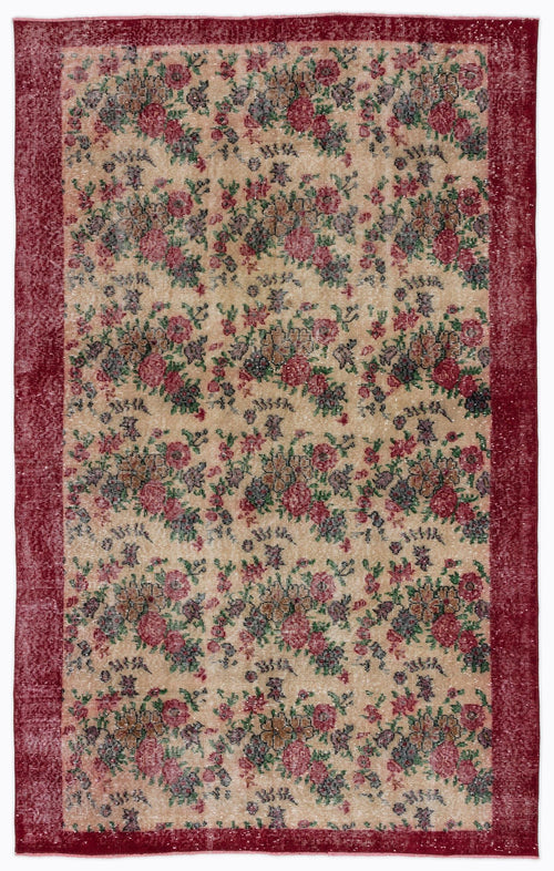 Load image 1 in gallery view. Cluon - Vintage Floral Rug - 5'3 X 8'5
