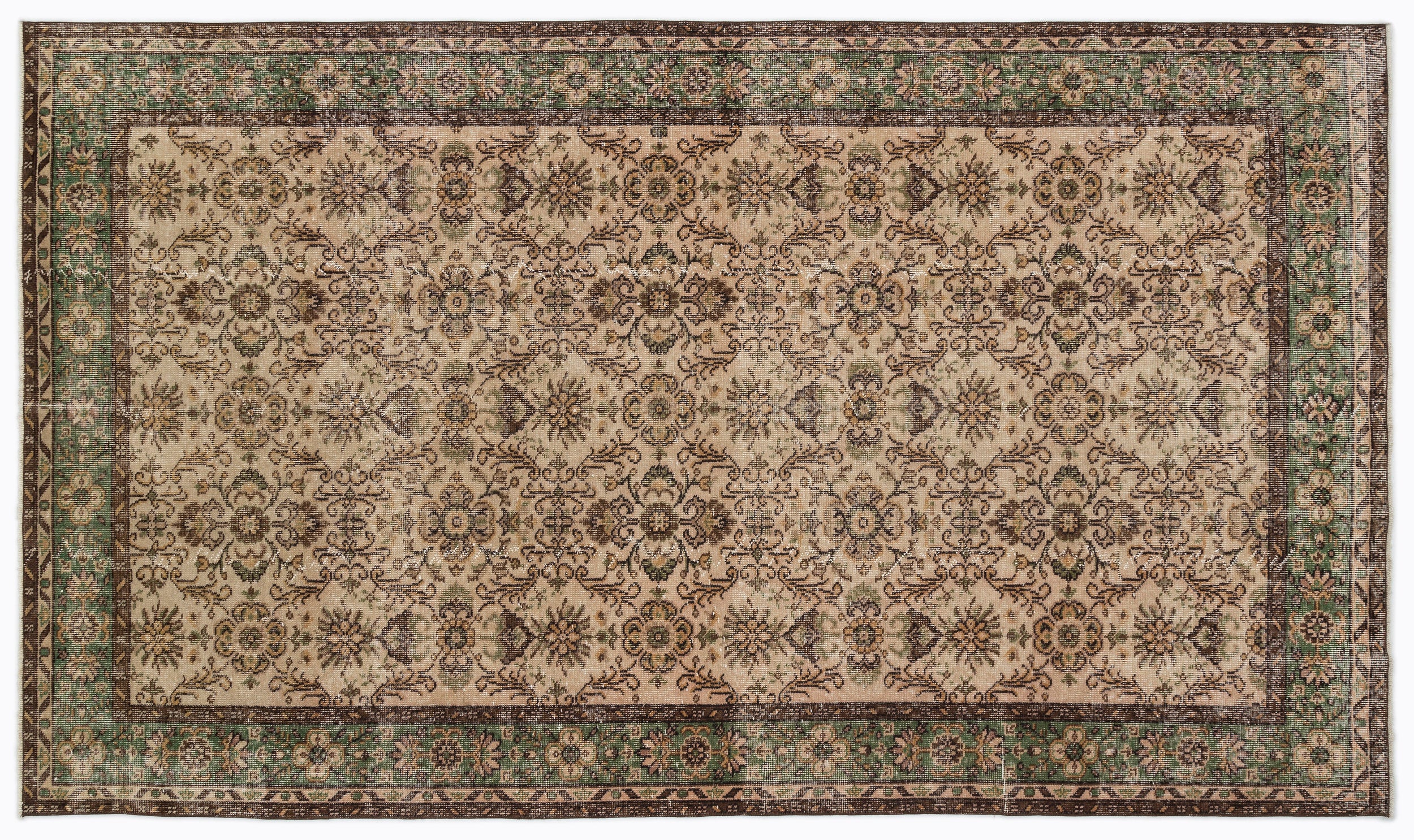 Rehais - Vintage Floral Rug - 5'8 X 9'7
