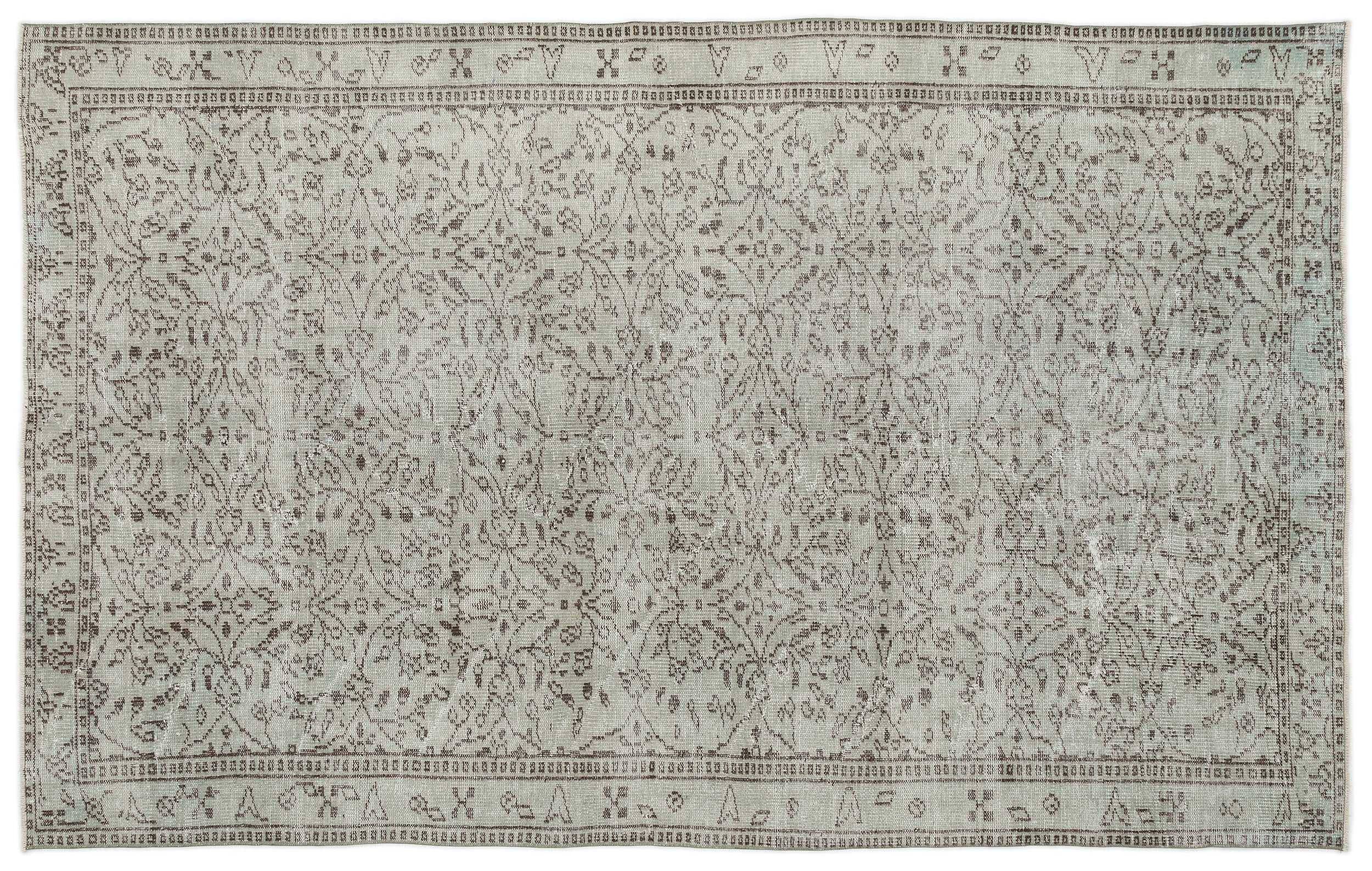 Hevael - Vintage Floral Rug - 5'11 X 9'7