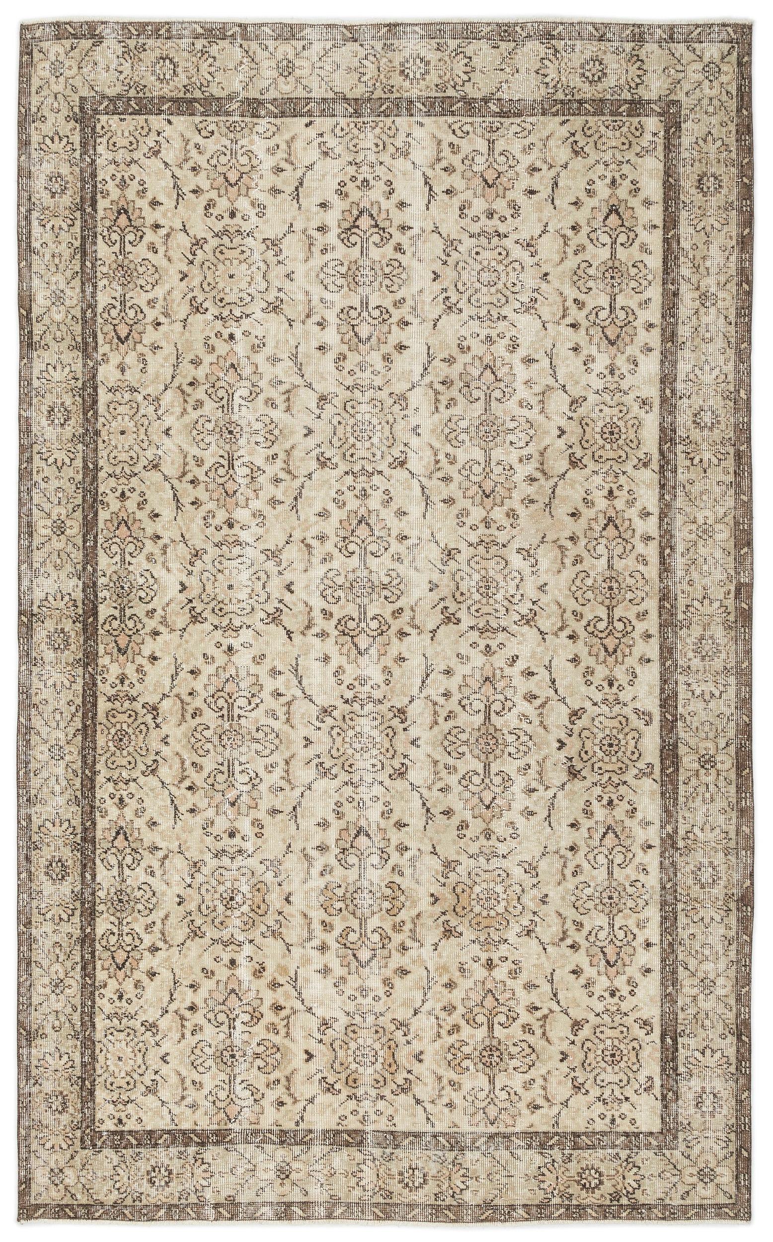 Branail - Vintage Floral Rug - 5'9 X 9'1
